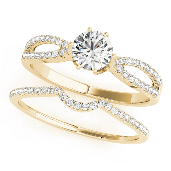 The Catalina Multi-Row Engagement Ring, set view