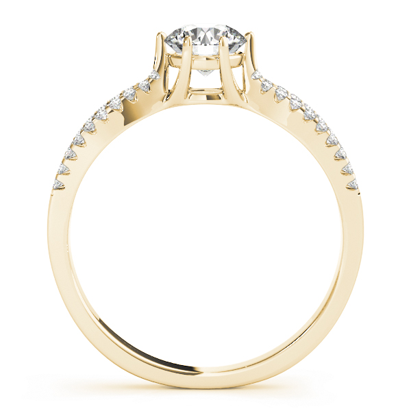 The Catalina Multi-Row Engagement Ring, side view