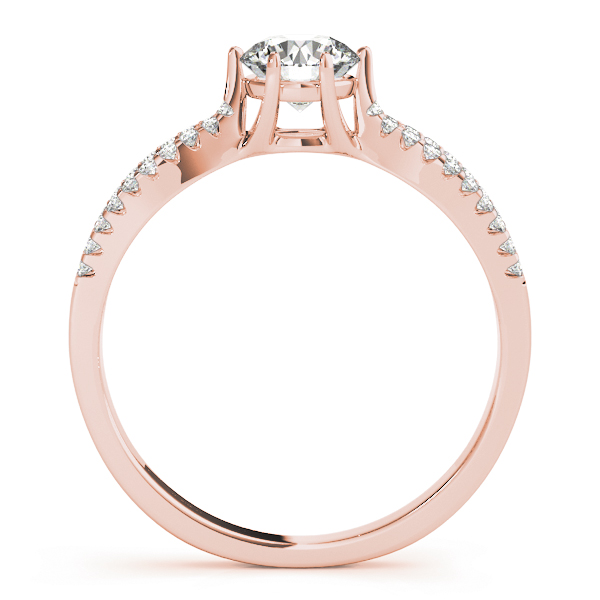The Catalina Multi-Row Engagement Ring, side view