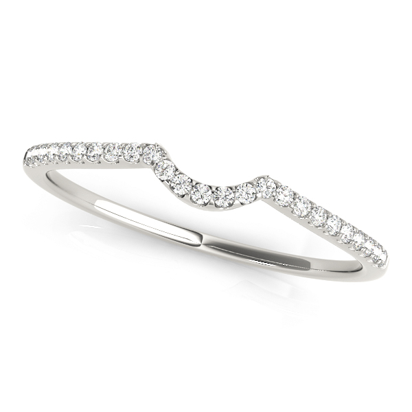 Single Row Curved Wedding Band