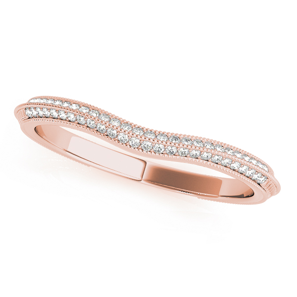 Double Row Pavé Wedding Bands