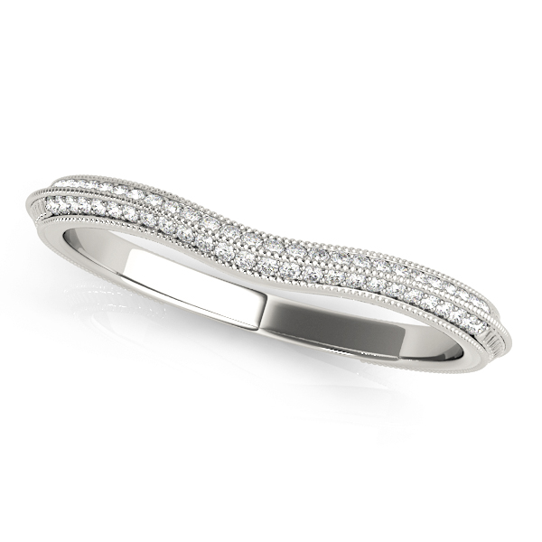 Double Row Pavé Wedding Bands