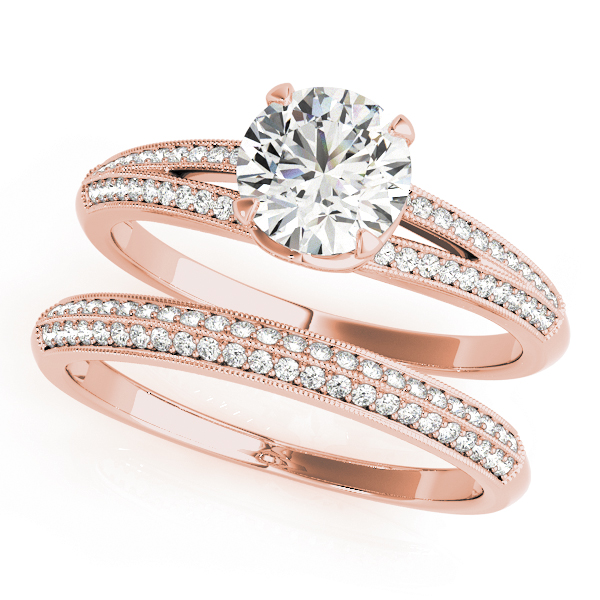 The Mila Multi-Row Engagement Ring, set view
