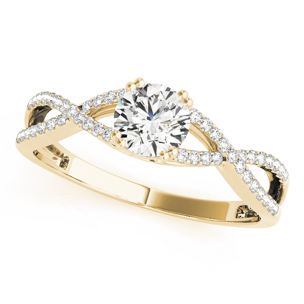 Twisting Round Engagement Ring