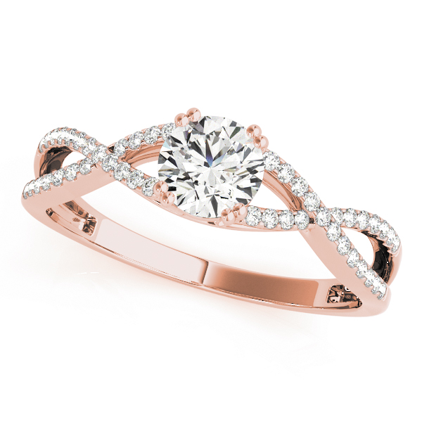 The Ivy Twist Engagement Ring, front view