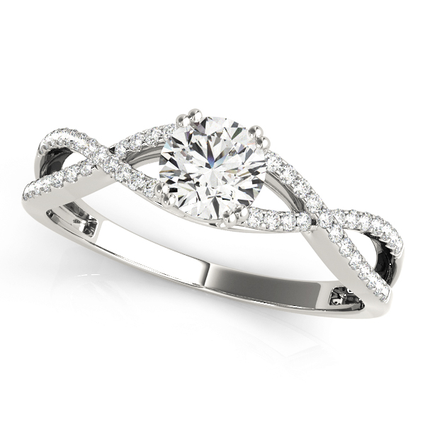 Twisting Round Engagement Ring