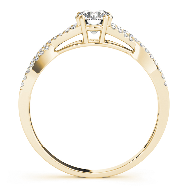The Ivy Twist Engagement Ring, side view