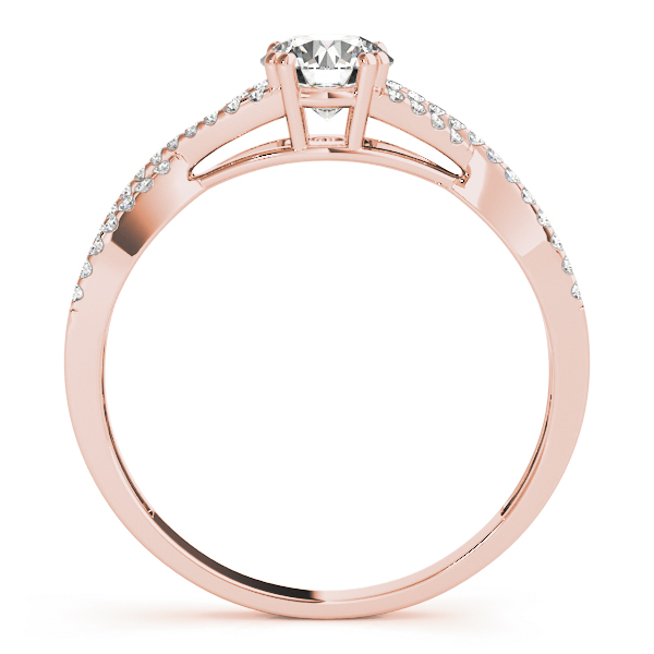 The Ivy Twist Engagement Ring, side view