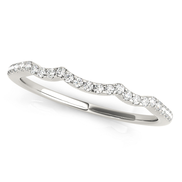 Single Row Curved Wedding Band