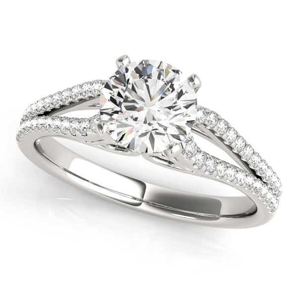 Multirow Split Shank Engagement Ring