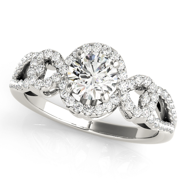 Infinity Halo Engagement Rings
