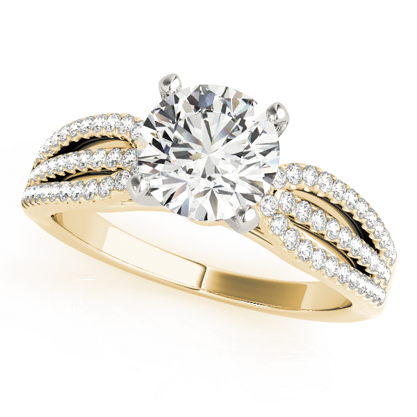 Multirow Split Shank Engagement Rings