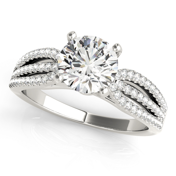 Multirow Split Shank Engagement Rings
