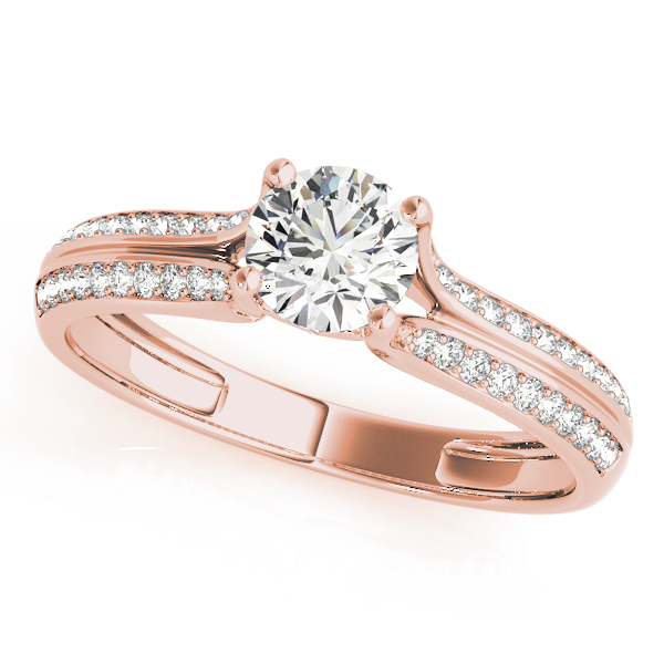 The Martha Multi-Row Engagement Ring, front view