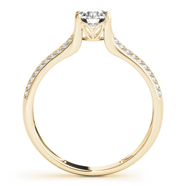 The Martha Multi-Row Engagement Ring, side view