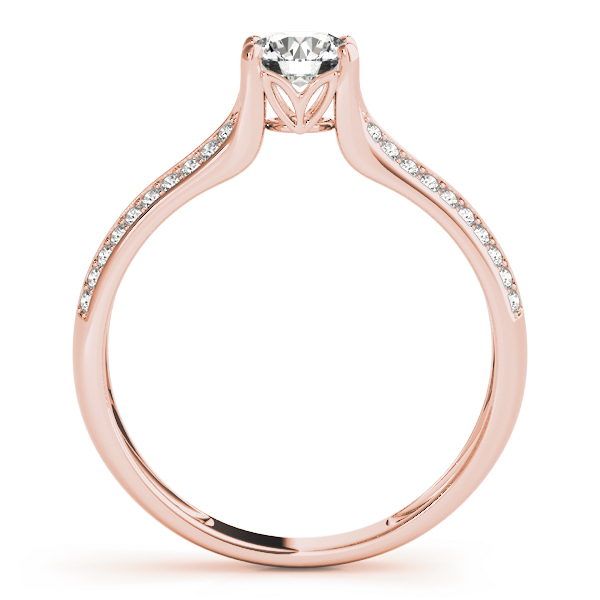 The Martha Multi-Row Engagement Ring, side view