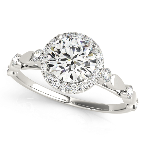 ENGAGEMENT RINS HALO ROUND