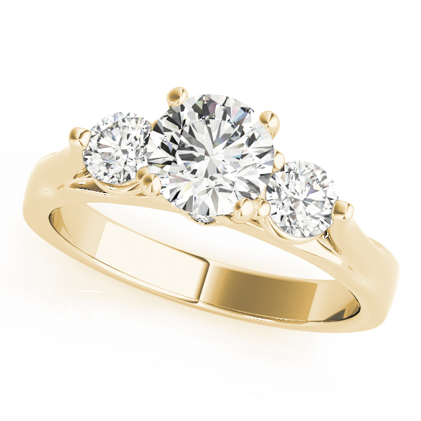 3-Stone Round Engagement Ring