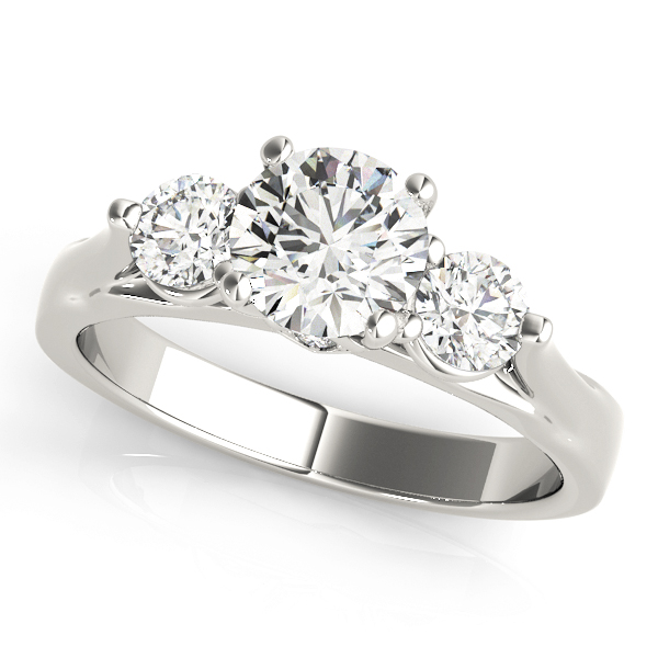 3-Stone Round Engagement Ring