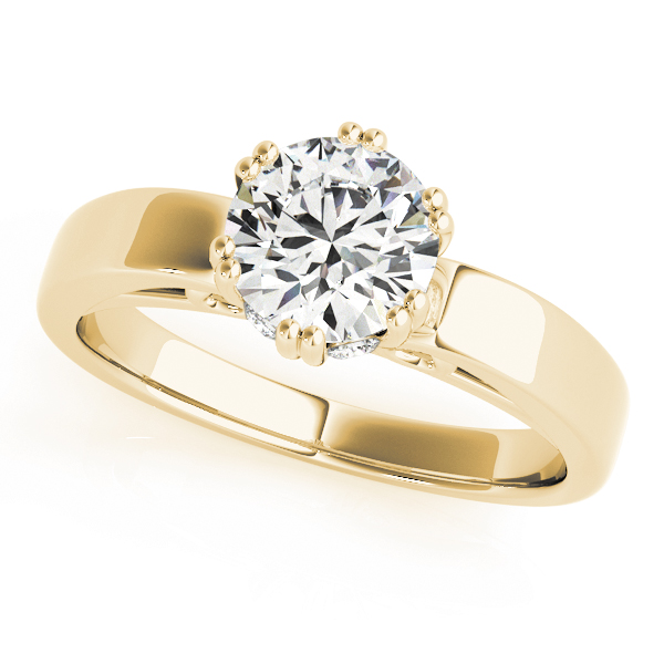 Solitaire Double Prong Engagement Ring