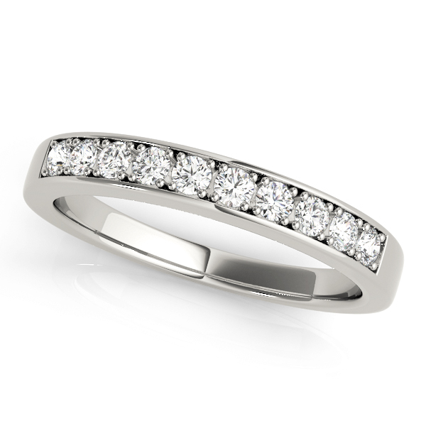 Prong in Channel Wedding Band