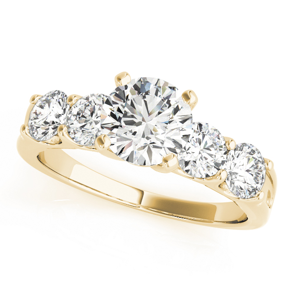 The Heidi Single-Row Engagement Ring, front view