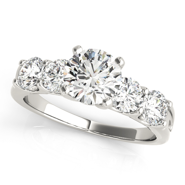 Single Row Prong Engagement Rings