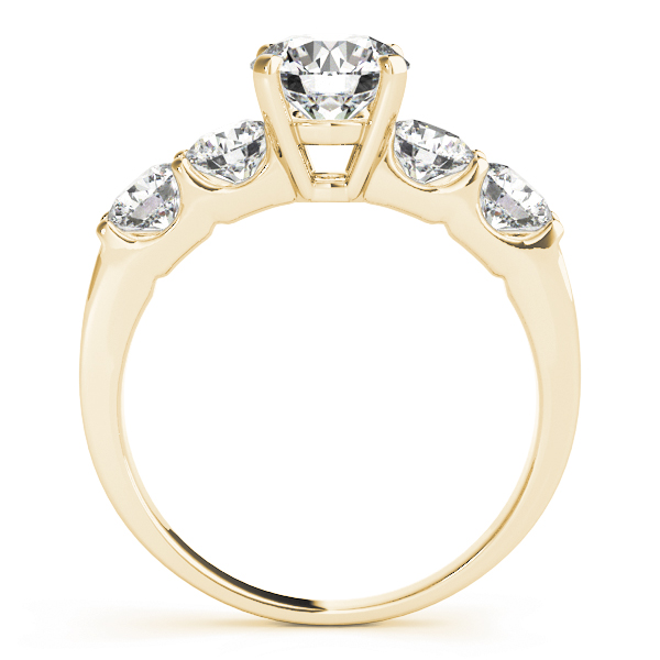 The Heidi Single-Row Engagement Ring, side view