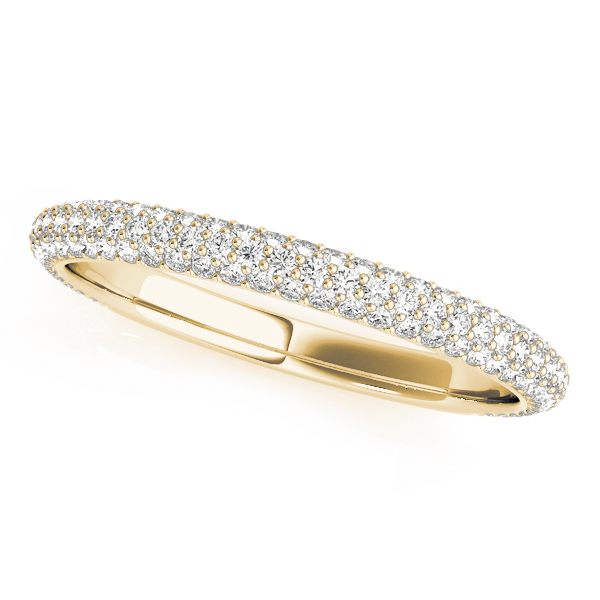 Multirow Pavé Wedding Bands