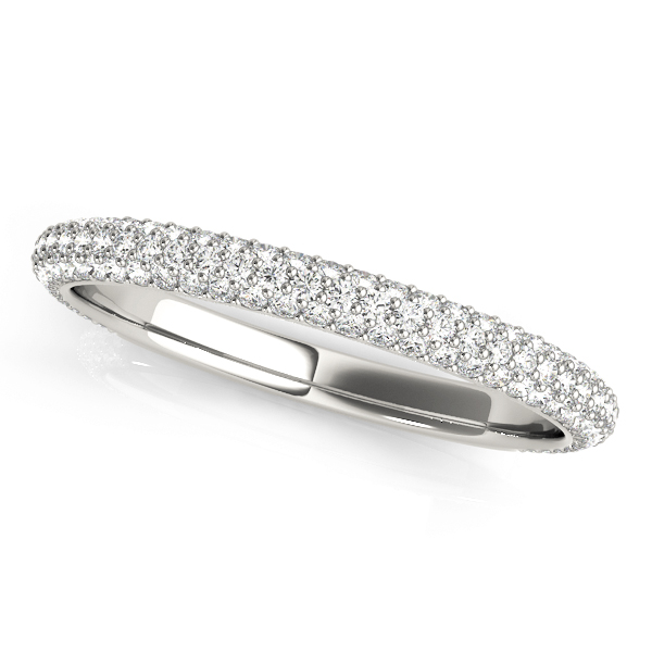 Multirow Pavé Wedding Bands