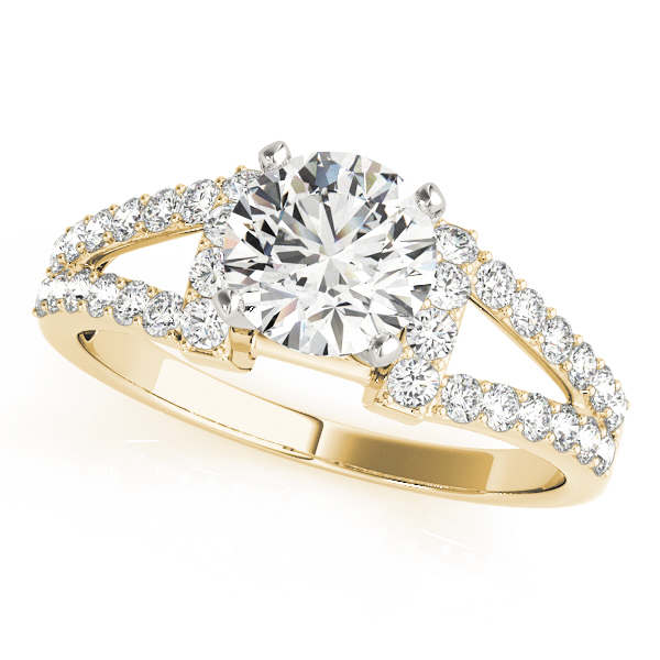Multirow Split Shank Engagement Rings