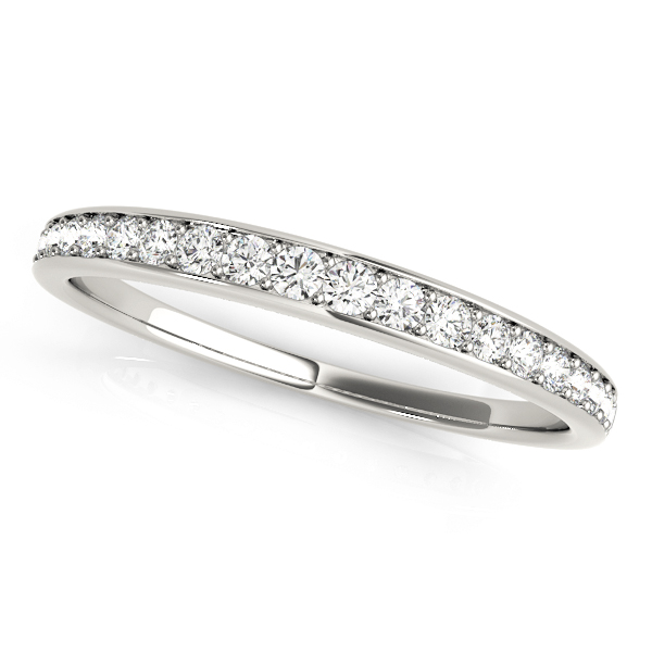 Prong In Channel Wedding Band