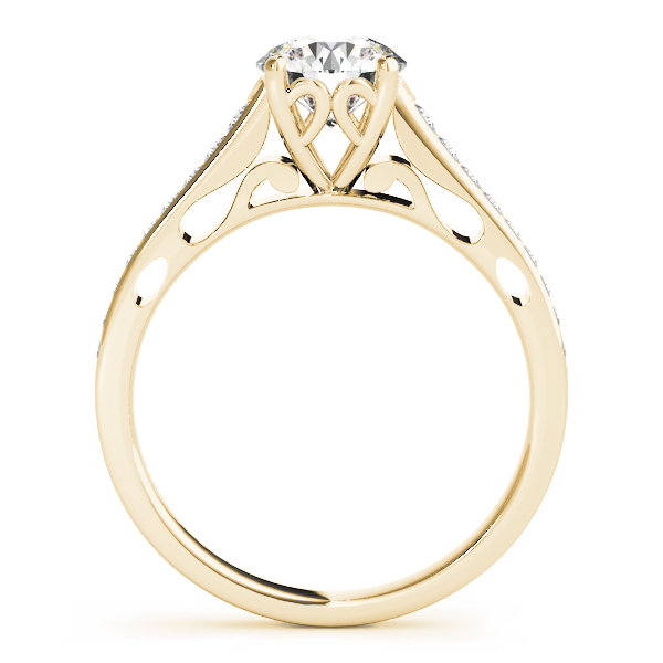 The Lauren Single-Row Engagement Ring, side view