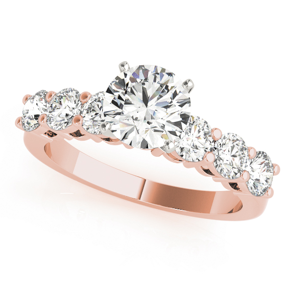 Shared Prong Engagement Ring