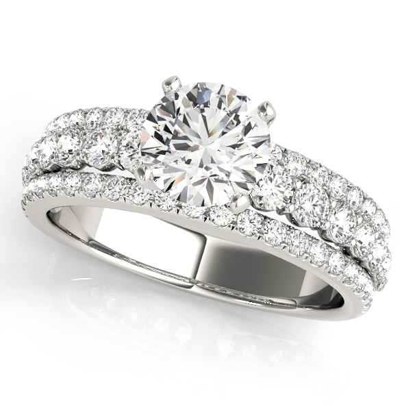 3-Row Engagement Ring