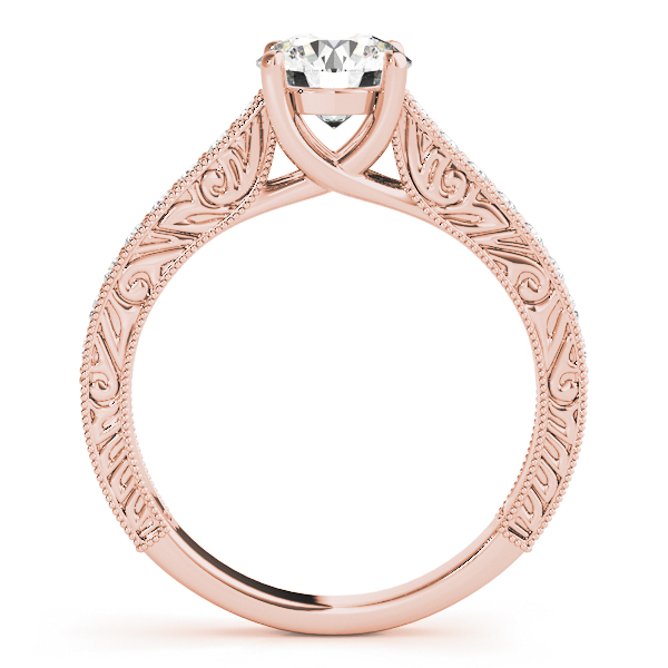 The Brooke Vintage Engagement Ring, side view