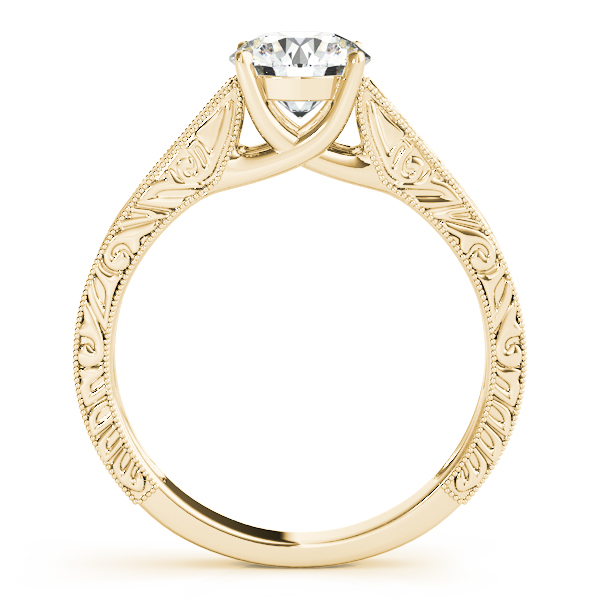 The Ellie Solitaire Engagement Ring, side view