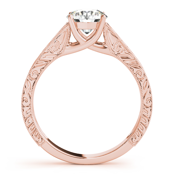 The Ellie Solitaire Engagement Ring, side view