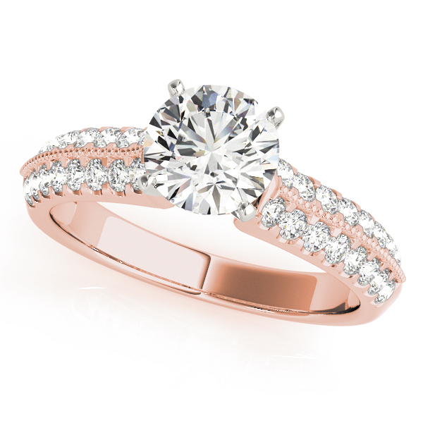 Vintage-Inspired Multirow Engagement Ring