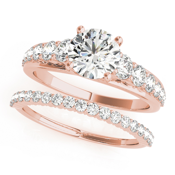 The Saoirse Single-Row Engagement Ring, set view