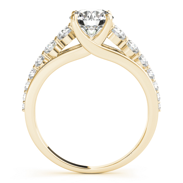 The Saoirse Single-Row Engagement Ring, side view