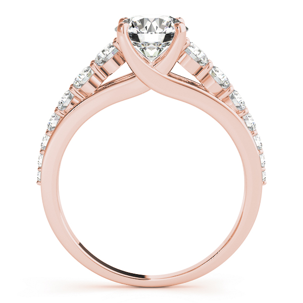 The Saoirse Single-Row Engagement Ring, side view