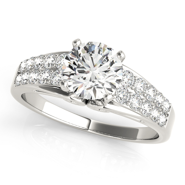 Multirow Prong Engagement Ring