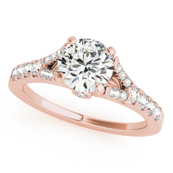 Split Shank Prong Set Engagement Ring