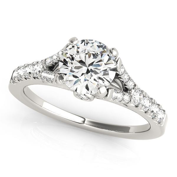 Split Shank Prong Set Engagement Ring