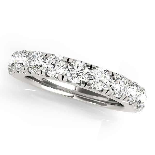 French Cut Prong Wedding Band