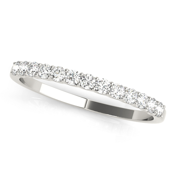 Shared Prong Wedding Band