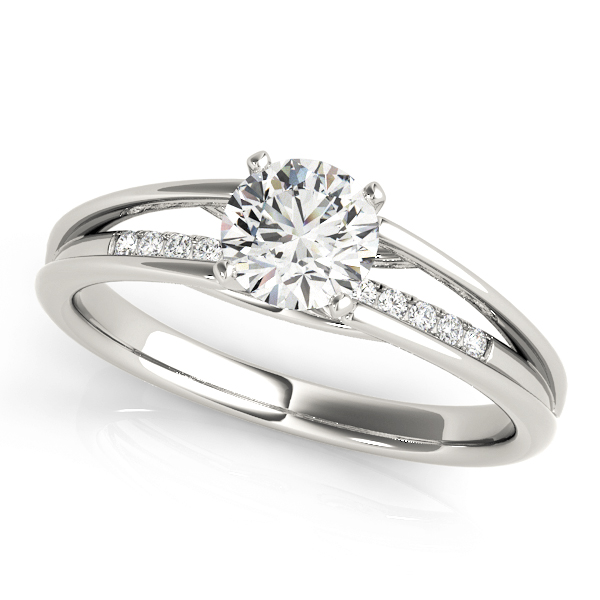 ENGAGEMENT RINGS SINGLE ROW PRONG