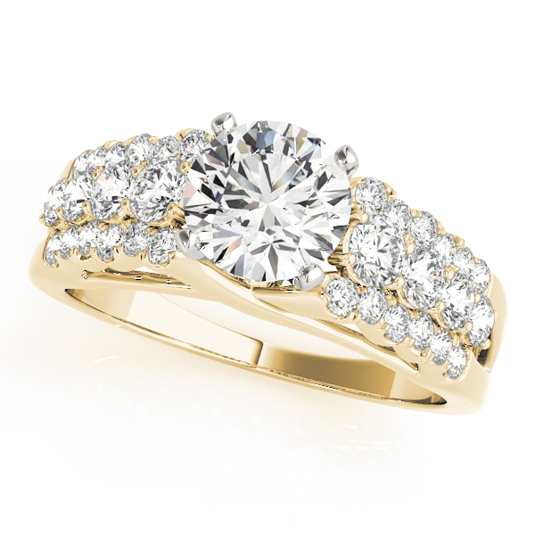 Multirow Pavé Engagement Rings