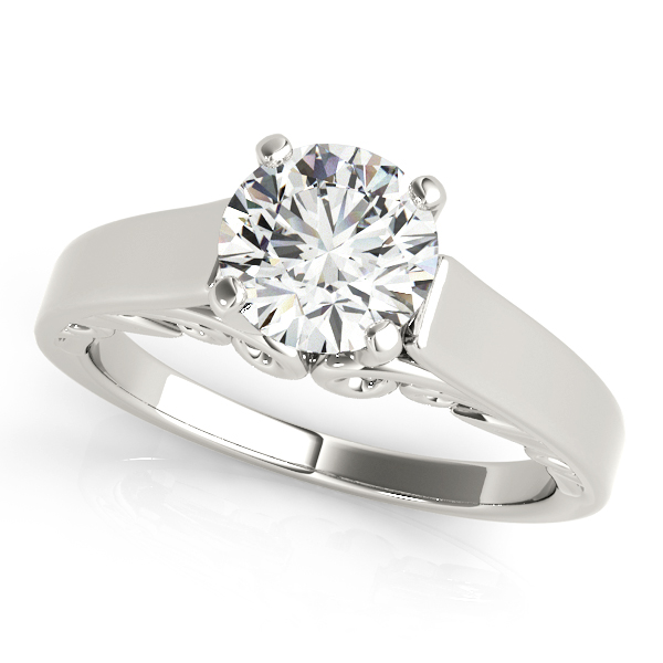 Cathedral Prong Set Engagement Ring